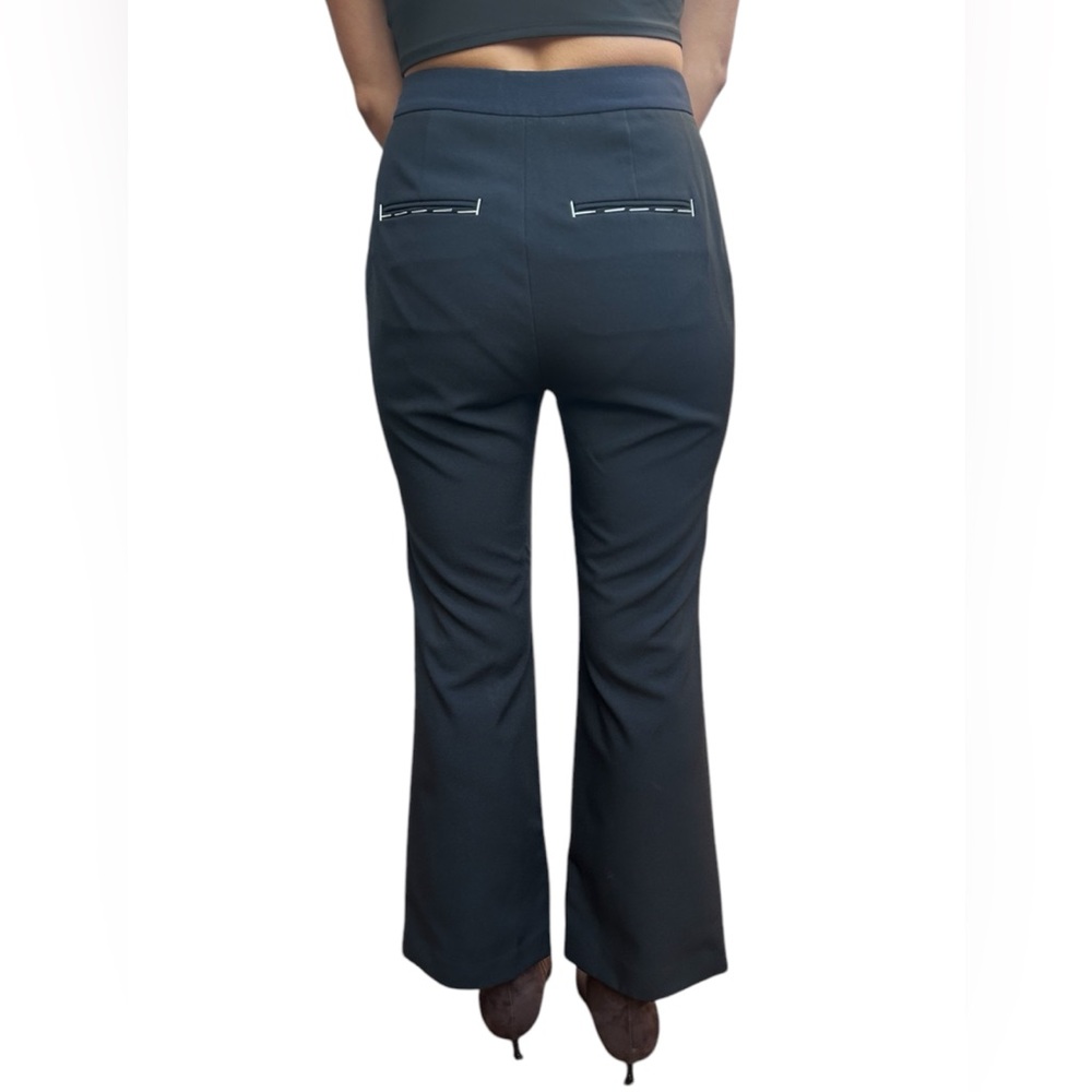 PORTSPURE NWOT Women’s Stitch-Detail Cropped Stright Leg Trousers Size: 38 - Picture 3 of 13